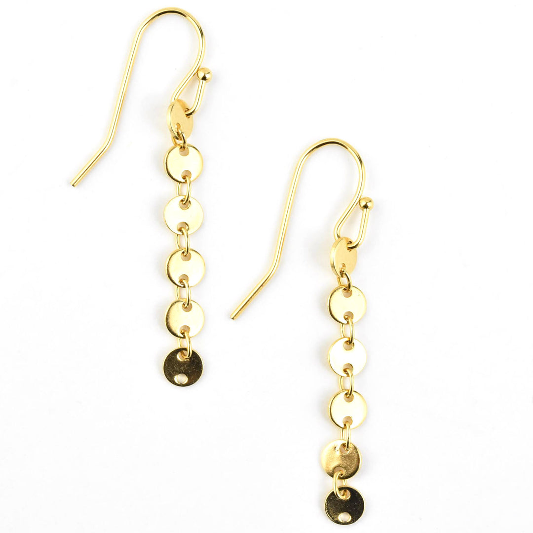 Layered Discs Earrings - Goldmakers Fine Jewelry