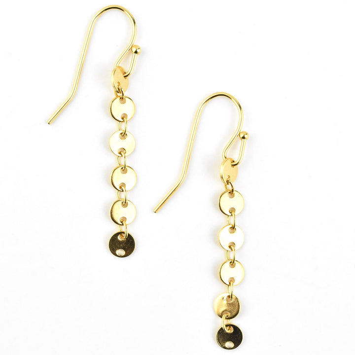 Layered Discs Earrings - Goldmakers Fine Jewelry