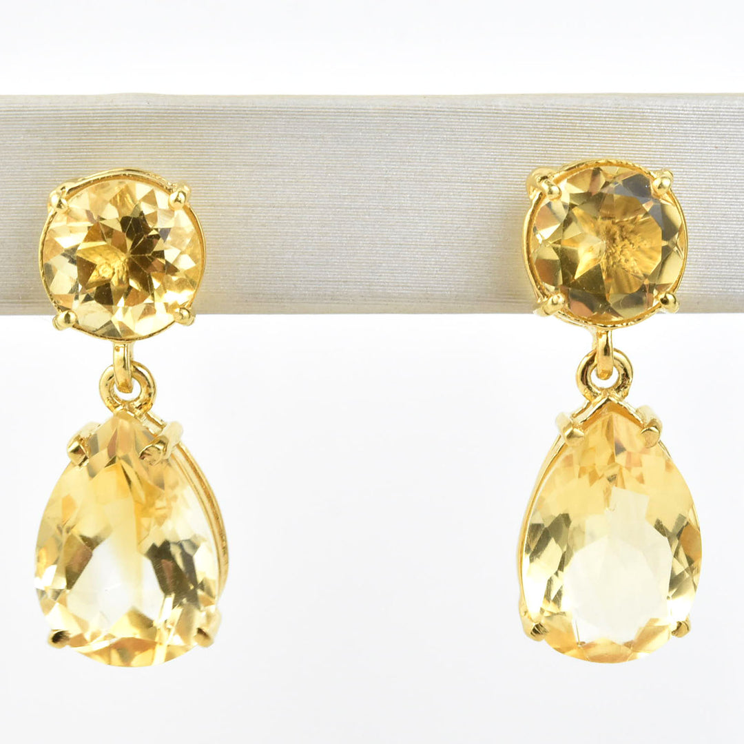 Leila Citrine Earrings - Goldmakers Fine Jewelry