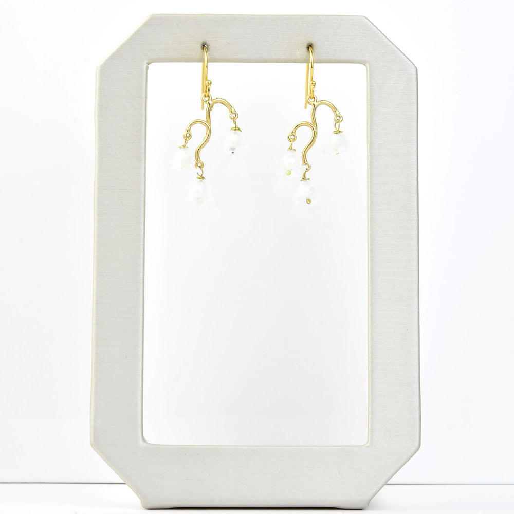 Vermeil Lily of the Valley Earrings - Goldmakers Fine Jewelry