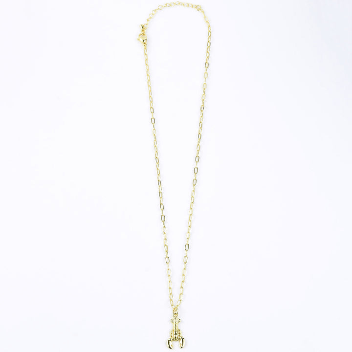 Lobster Necklace on Paperclip Chain - Goldmakers Fine Jewelry