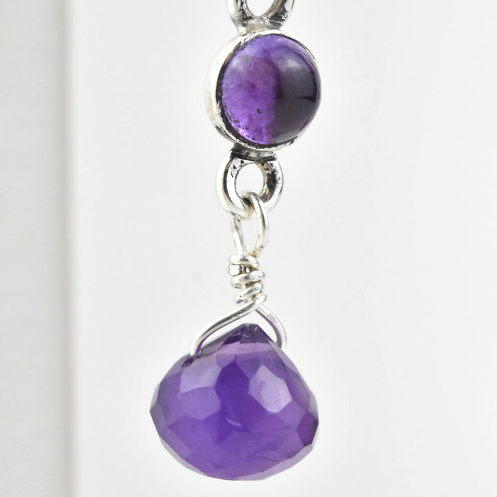 Long Amethyst Dangles - Goldmakers Fine Jewelry
