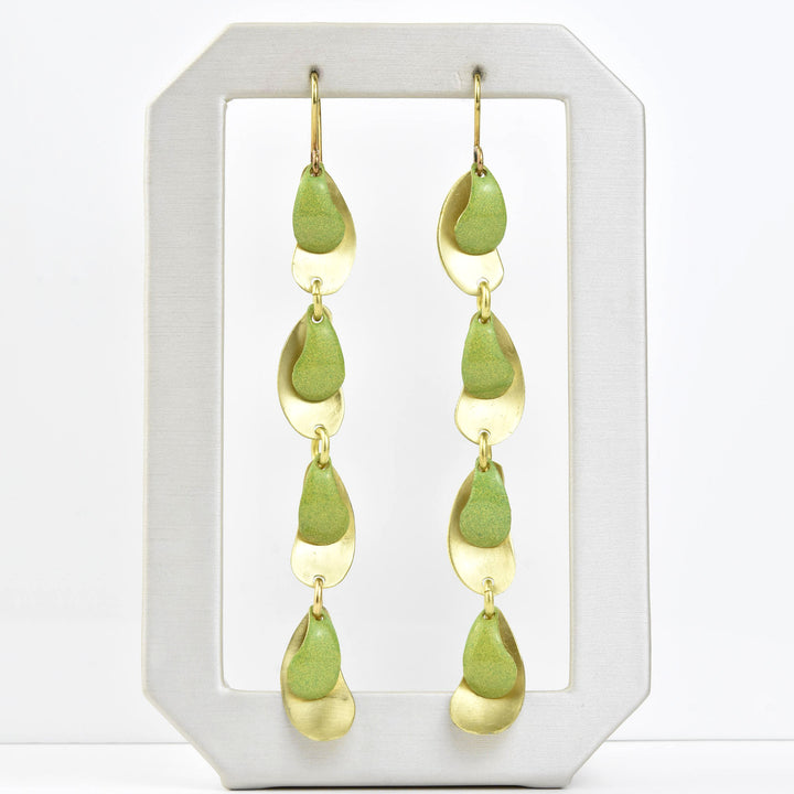 Lovely Drops LG in Avocado - Goldmakers Fine Jewelry