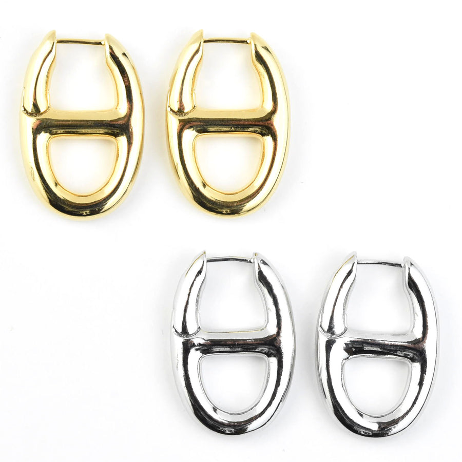 Mauve Hoops - Goldmakers Fine Jewelry