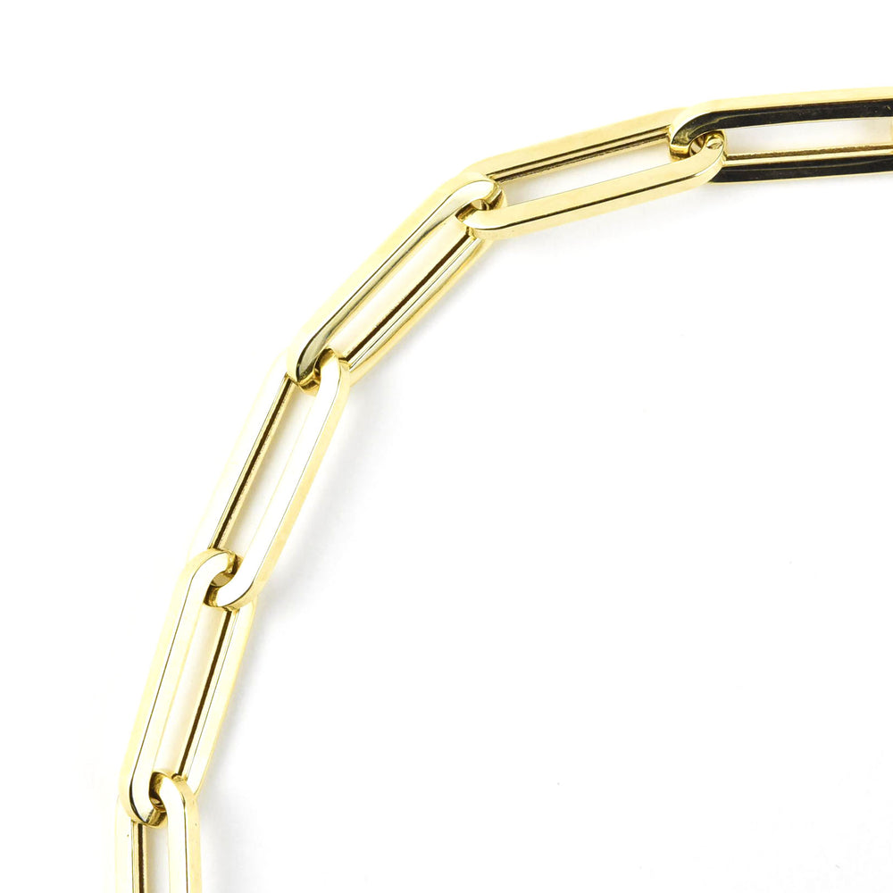 Medium Gold Paperclip Bracelet in 14k - Goldmakers Fine Jewelry