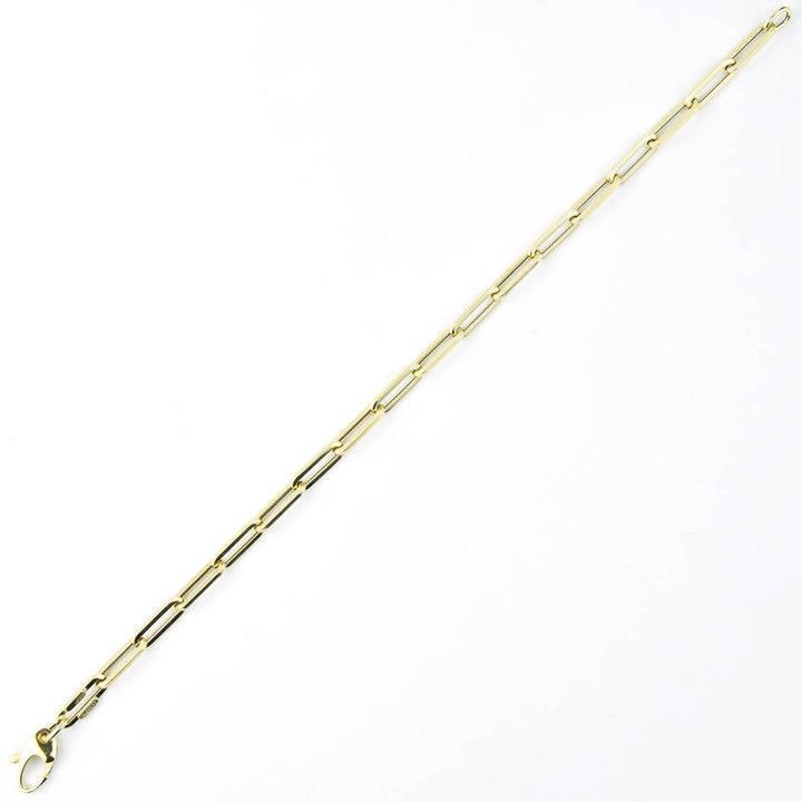 Medium Gold Paperclip Bracelet in 14k - Goldmakers Fine Jewelry