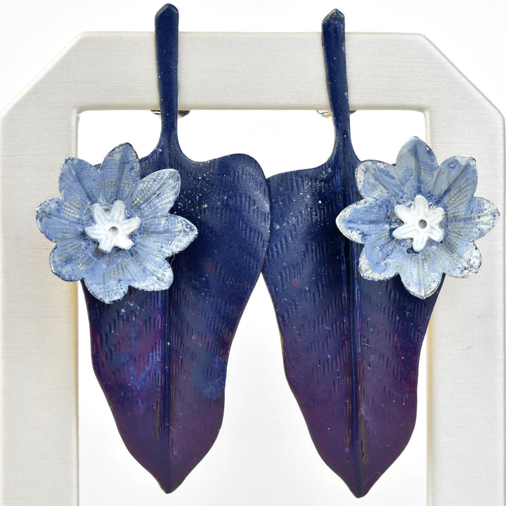 Midnight Blooming Cereus Earrings - Goldmakers Fine Jewelry
