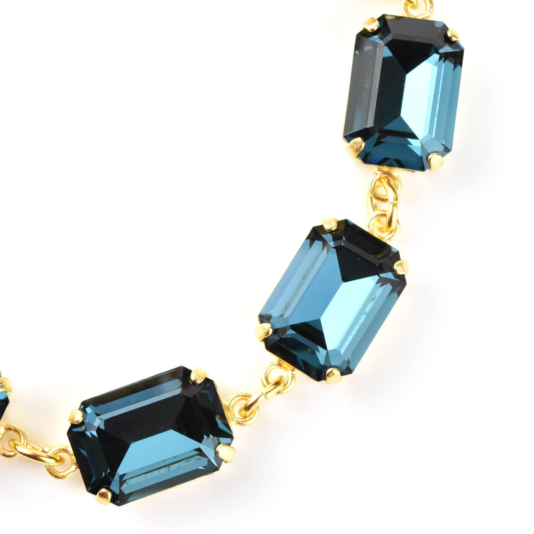 Emerald Cut Crystal Bracelet - Goldmakers Fine Jewelry