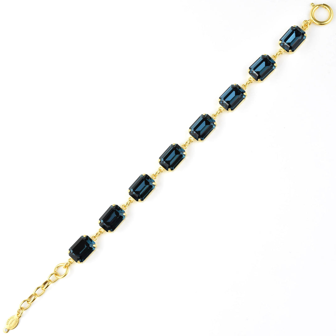 Emerald Cut Crystal Bracelet - Goldmakers Fine Jewelry