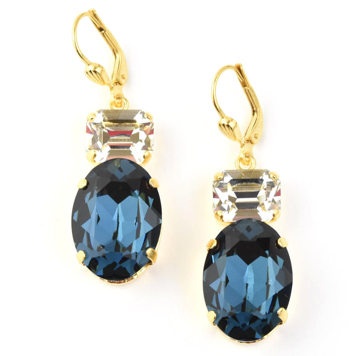 Oval Two Stone Drops - Goldmakers Fine Jewelry