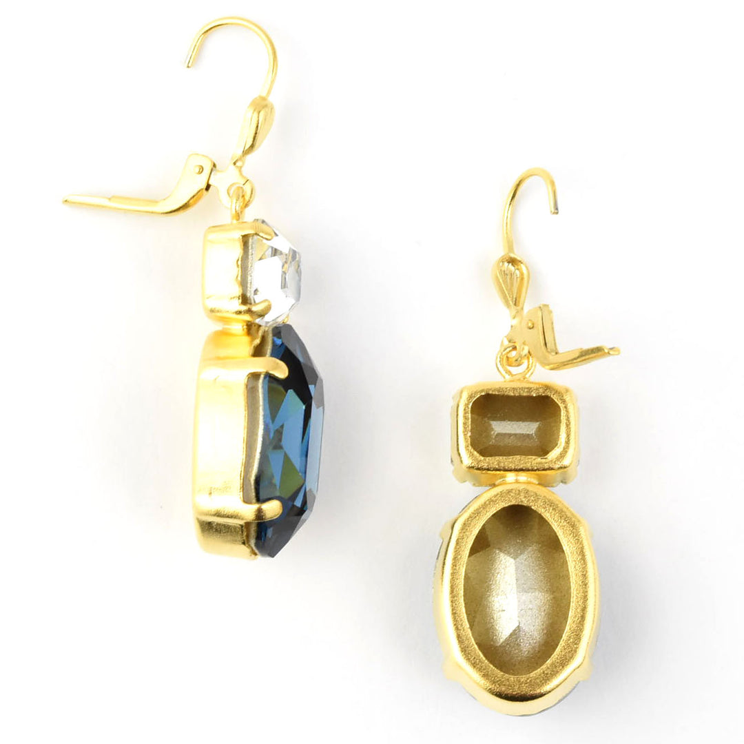 Oval Two Stone Drops - Goldmakers Fine Jewelry