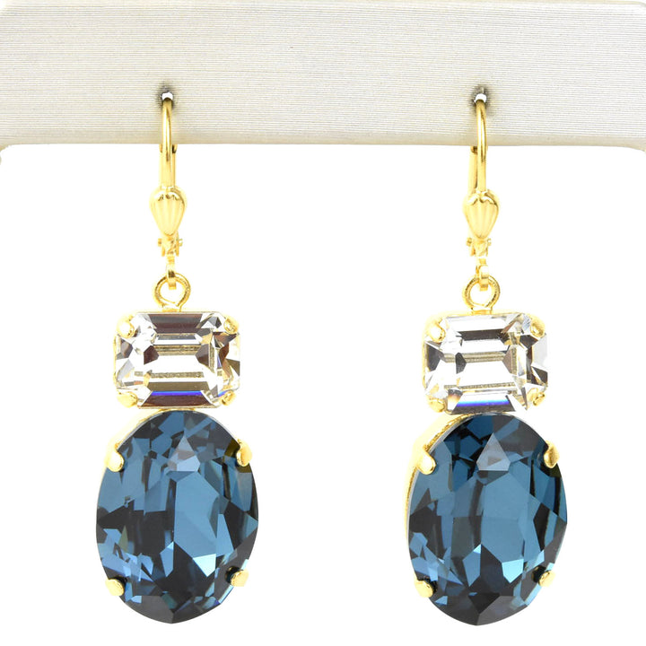 Oval Two Stone Drops - Goldmakers Fine Jewelry