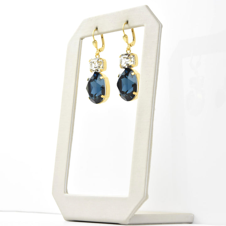 Oval Two Stone Drops - Goldmakers Fine Jewelry