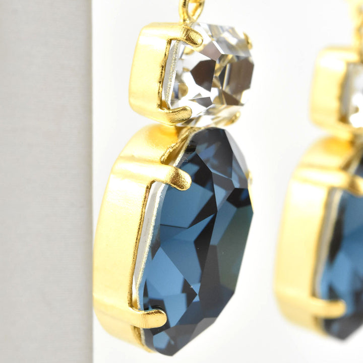 Oval Two Stone Drops - Goldmakers Fine Jewelry