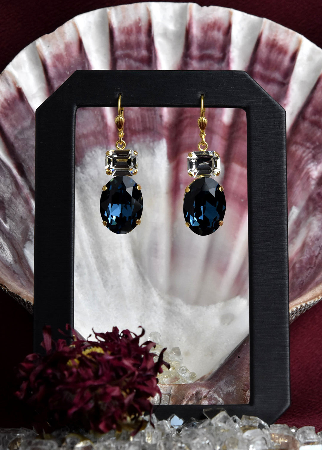 Oval Two Stone Drops - Goldmakers Fine Jewelry