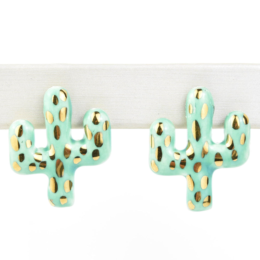 Mini Cactus Studs - Goldmakers Fine Jewelry