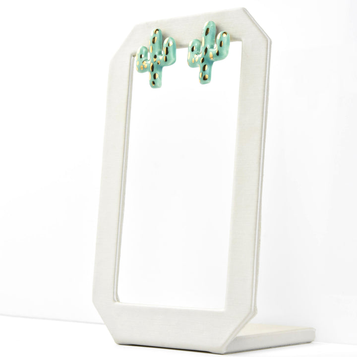 Mini Cactus Studs - Goldmakers Fine Jewelry