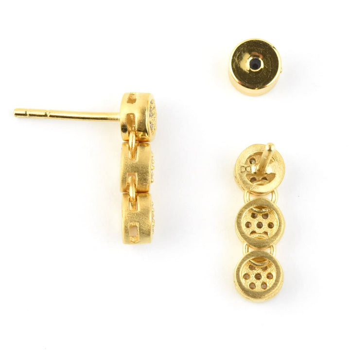 Mirabeau Pave Droplet Earrings - Goldmakers Fine Jewelry