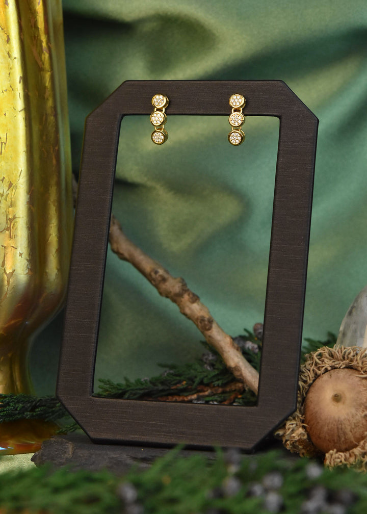 Mirabeau Pave Droplet Earrings - Goldmakers Fine Jewelry