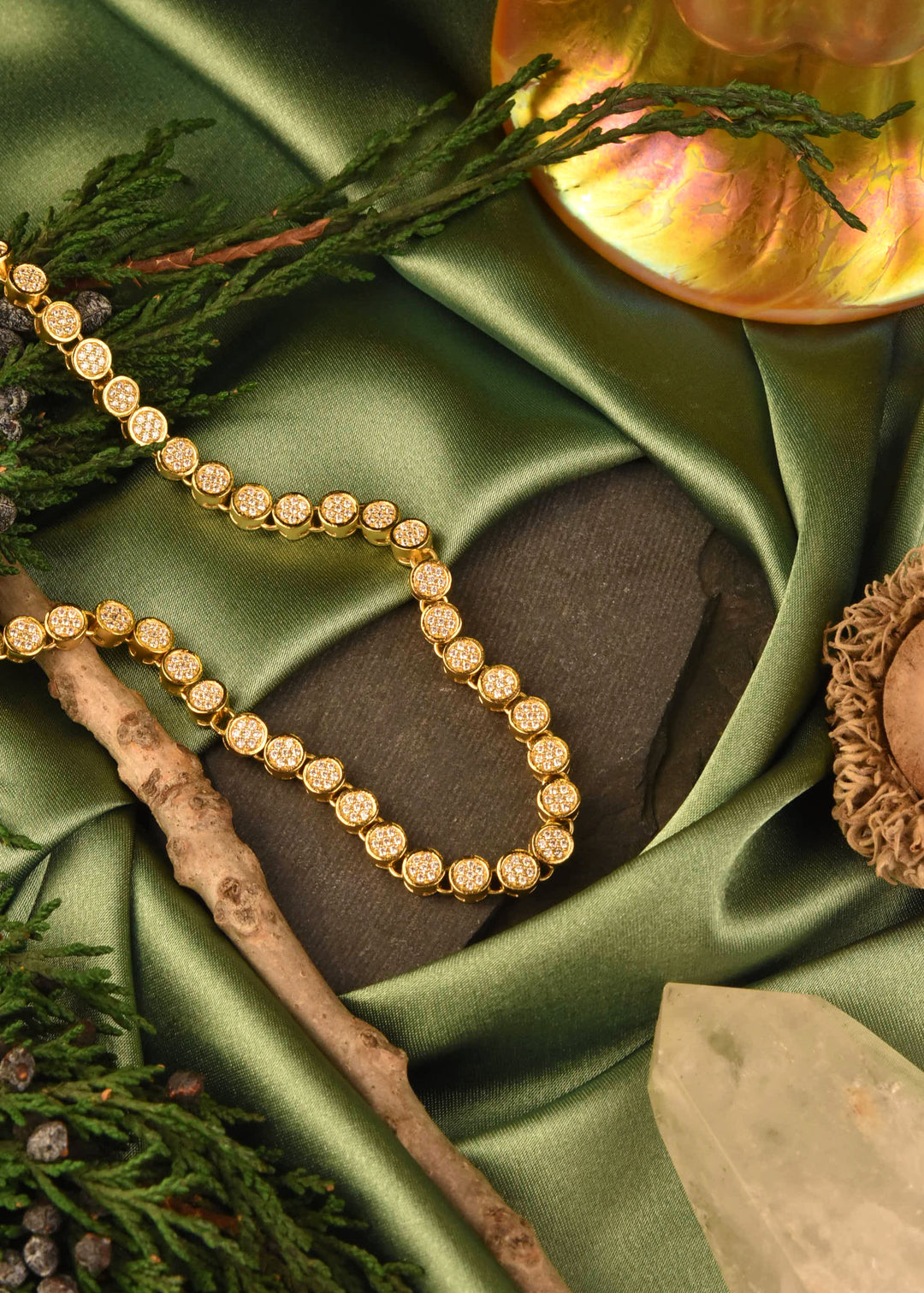 Mirabeau Pave Necklace - Goldmakers Fine Jewelry
