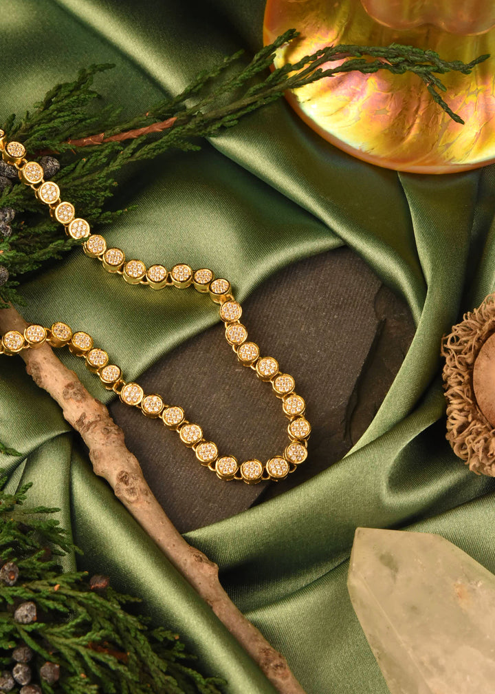 Mirabeau Pave Necklace - Goldmakers Fine Jewelry