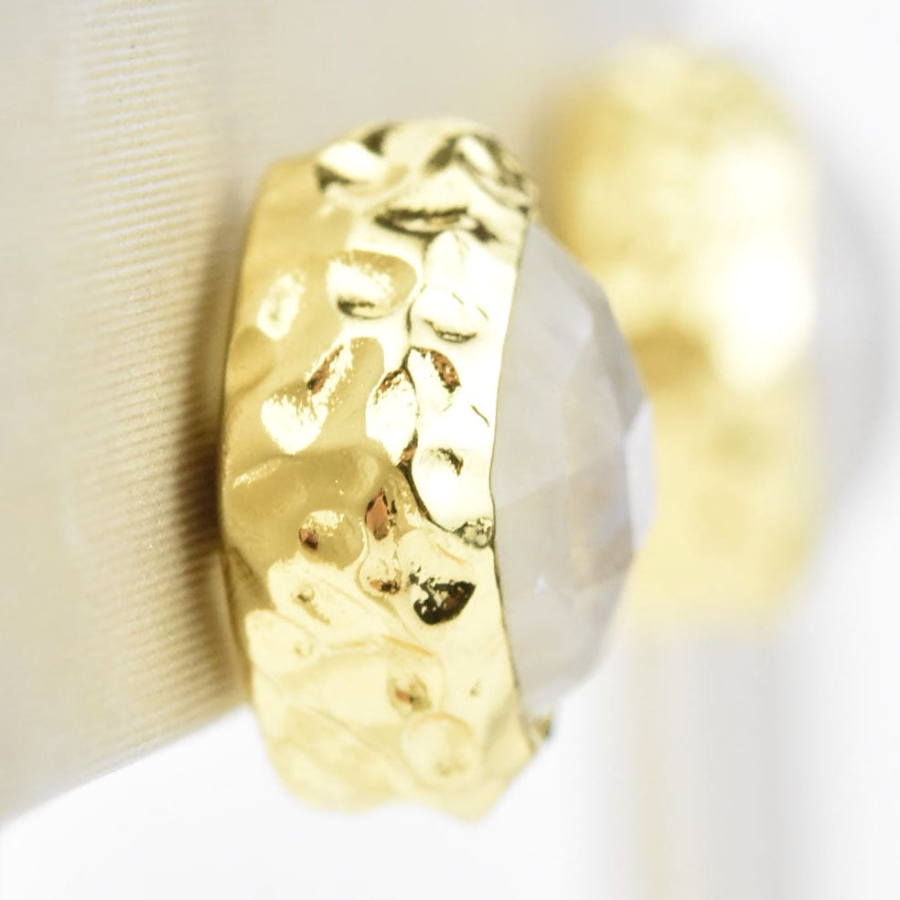 Rainbow Moonstone Studs - Goldmakers Fine Jewelry
