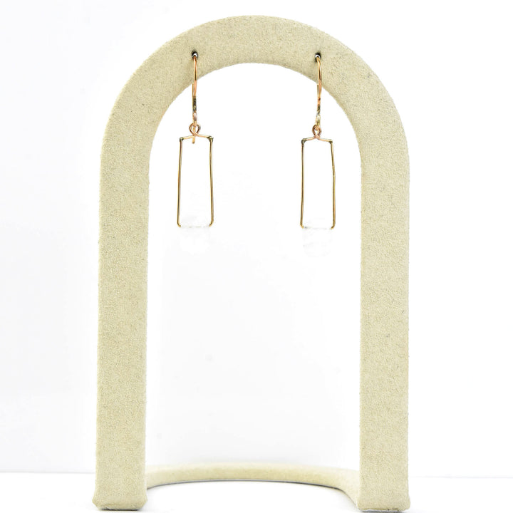 Rainbow Moonstone Wire Dangles