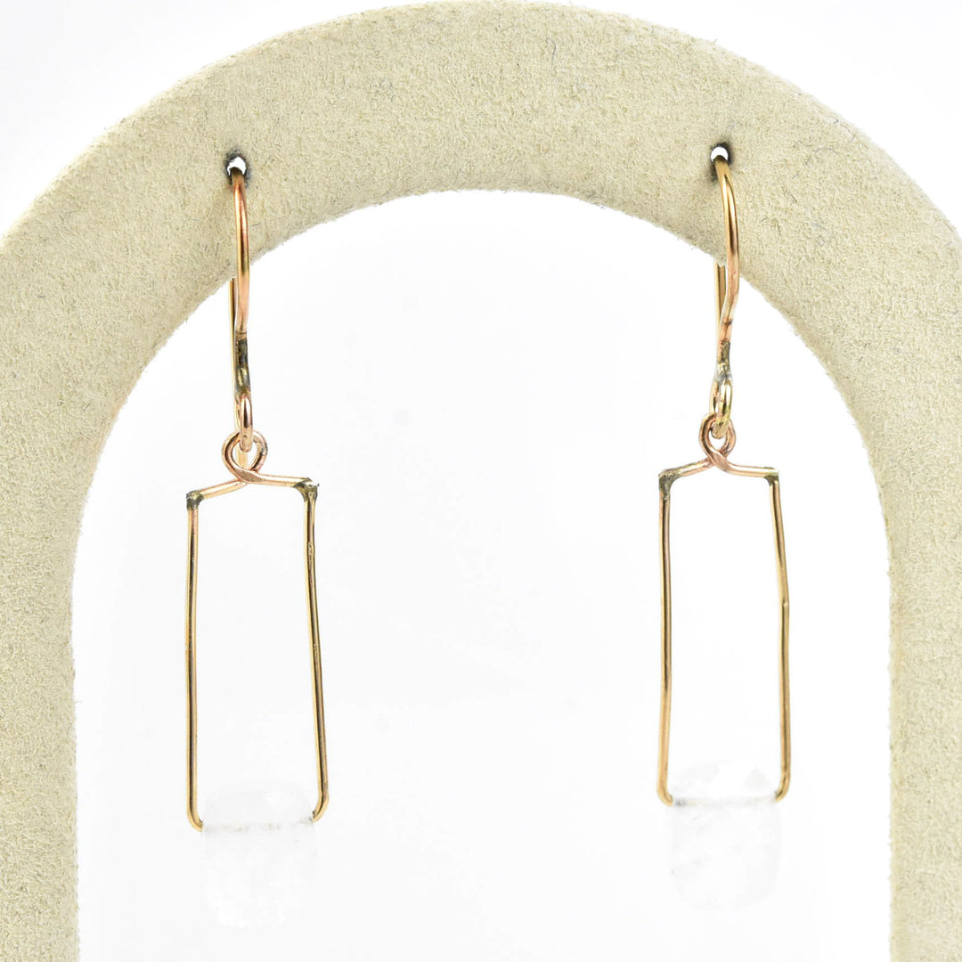 Rainbow Moonstone Wire Dangles