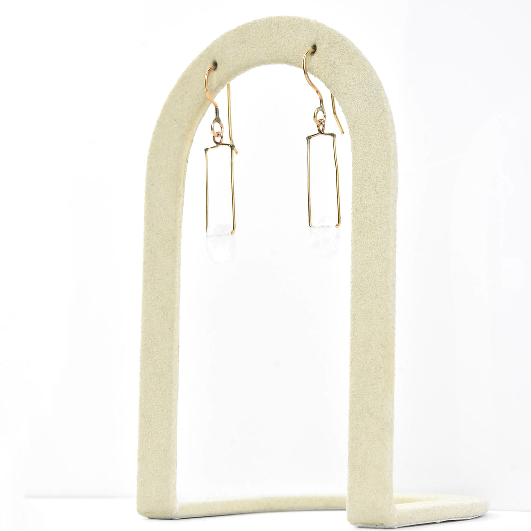 Rainbow Moonstone Wire Dangles