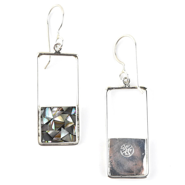 Everlasting Abalone Mosaic Earrings - Goldmakers Fine Jewelry