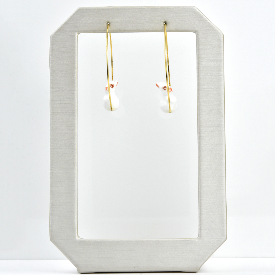 Mini Bunny Hoops - Goldmakers Fine Jewelry