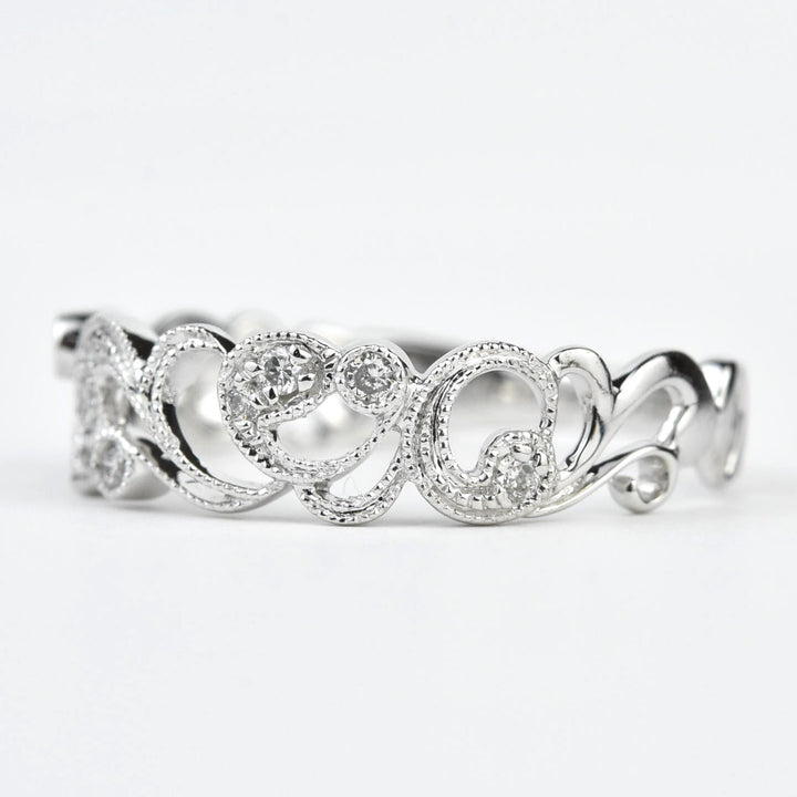Victorian Ivy Diamond Band in Gold - Goldmakers Fine Jewelry