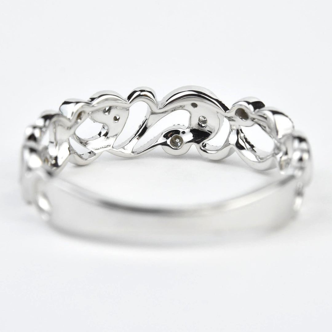 Victorian Ivy Diamond Band in Gold - Goldmakers Fine Jewelry