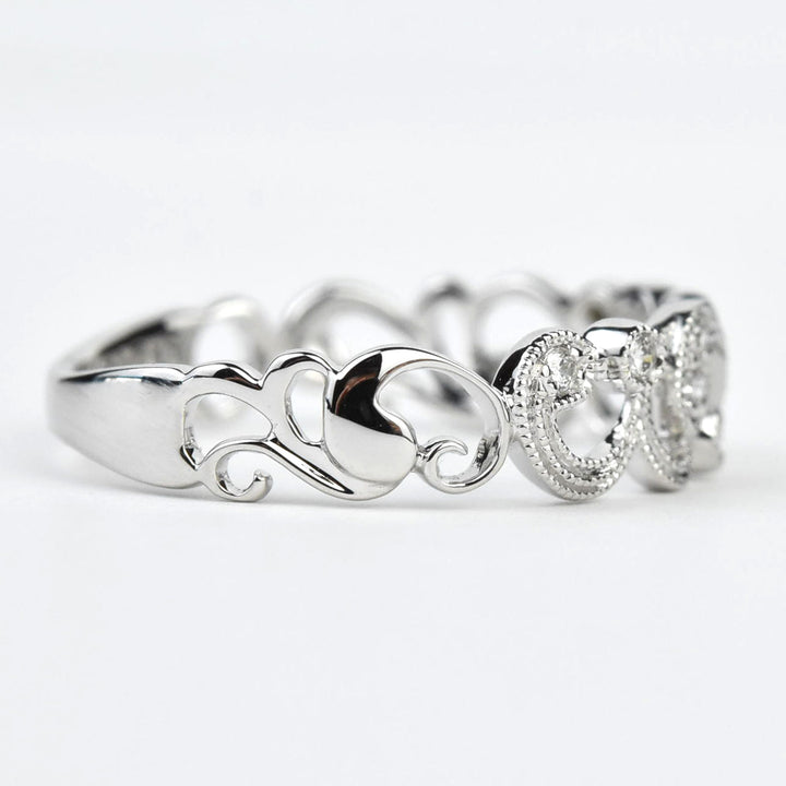 Victorian Ivy Diamond Band in Gold - Goldmakers Fine Jewelry