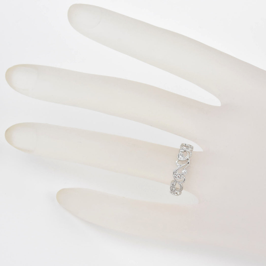 Victorian Ivy Diamond Band in Gold - Goldmakers Fine Jewelry
