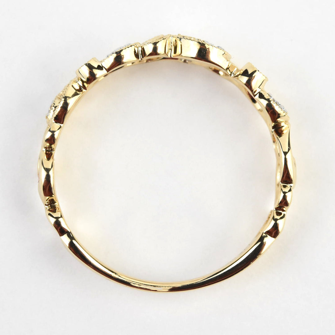 Victorian Ivy Diamond Band in Gold - Goldmakers Fine Jewelry