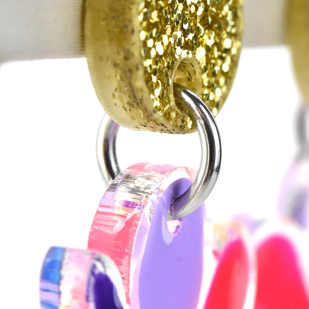 Neon Flower Earrings - Goldmakers Fine Jewelry
