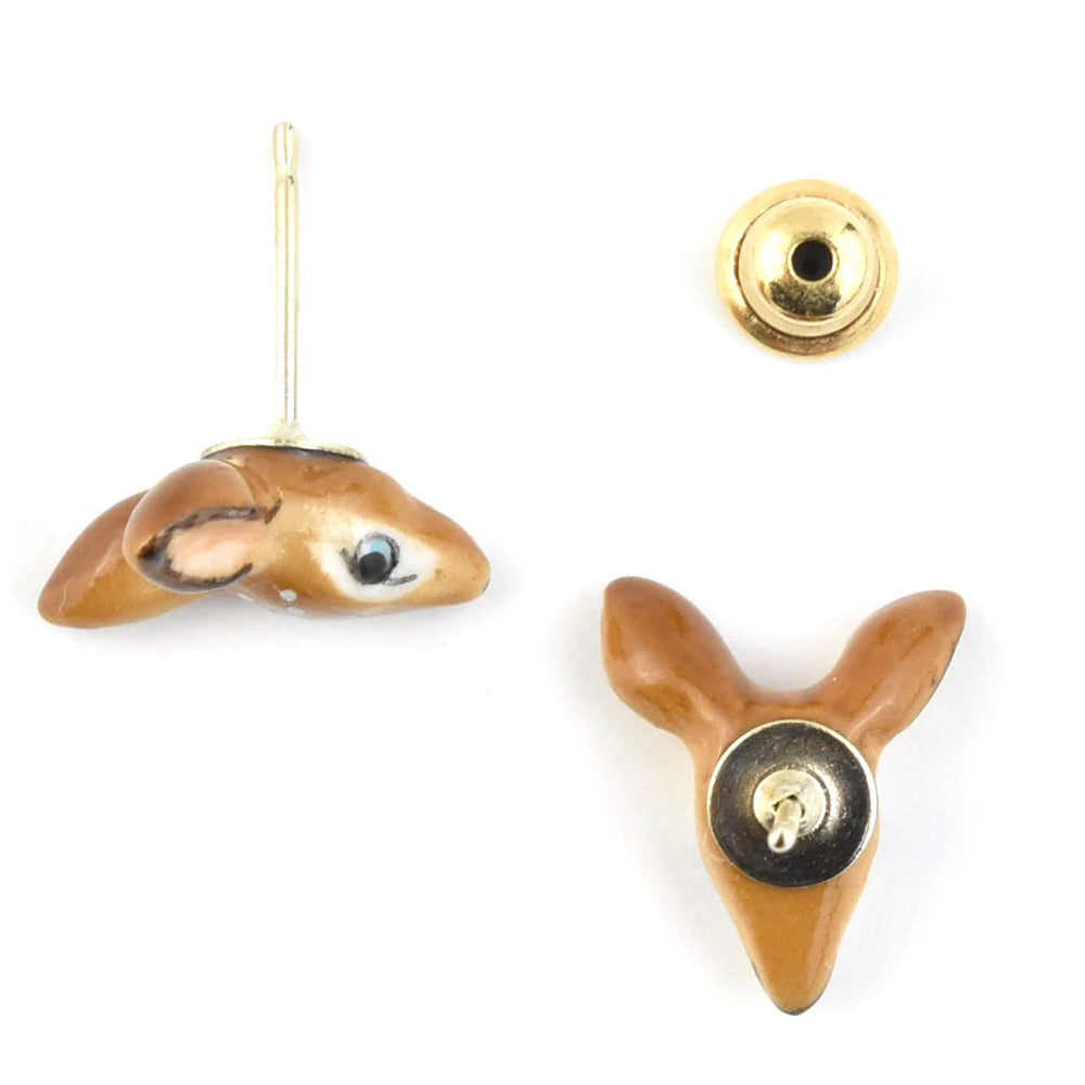 Oh Deer Post Earrings - Goldmakers Fine Jewelry