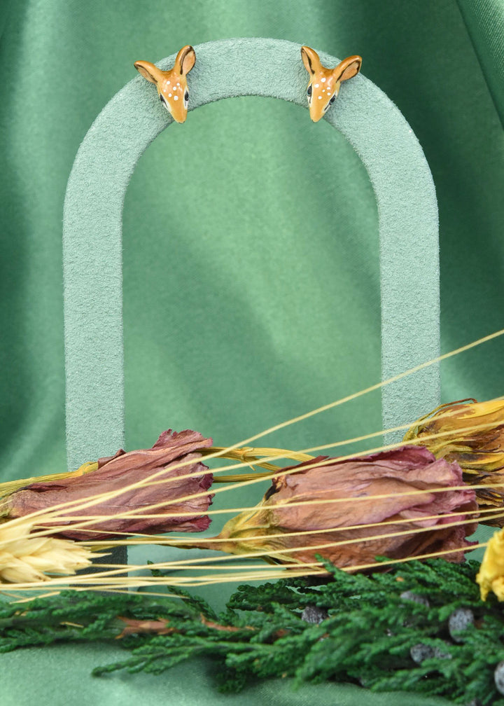 Oh Deer Post Earrings - Goldmakers Fine Jewelry