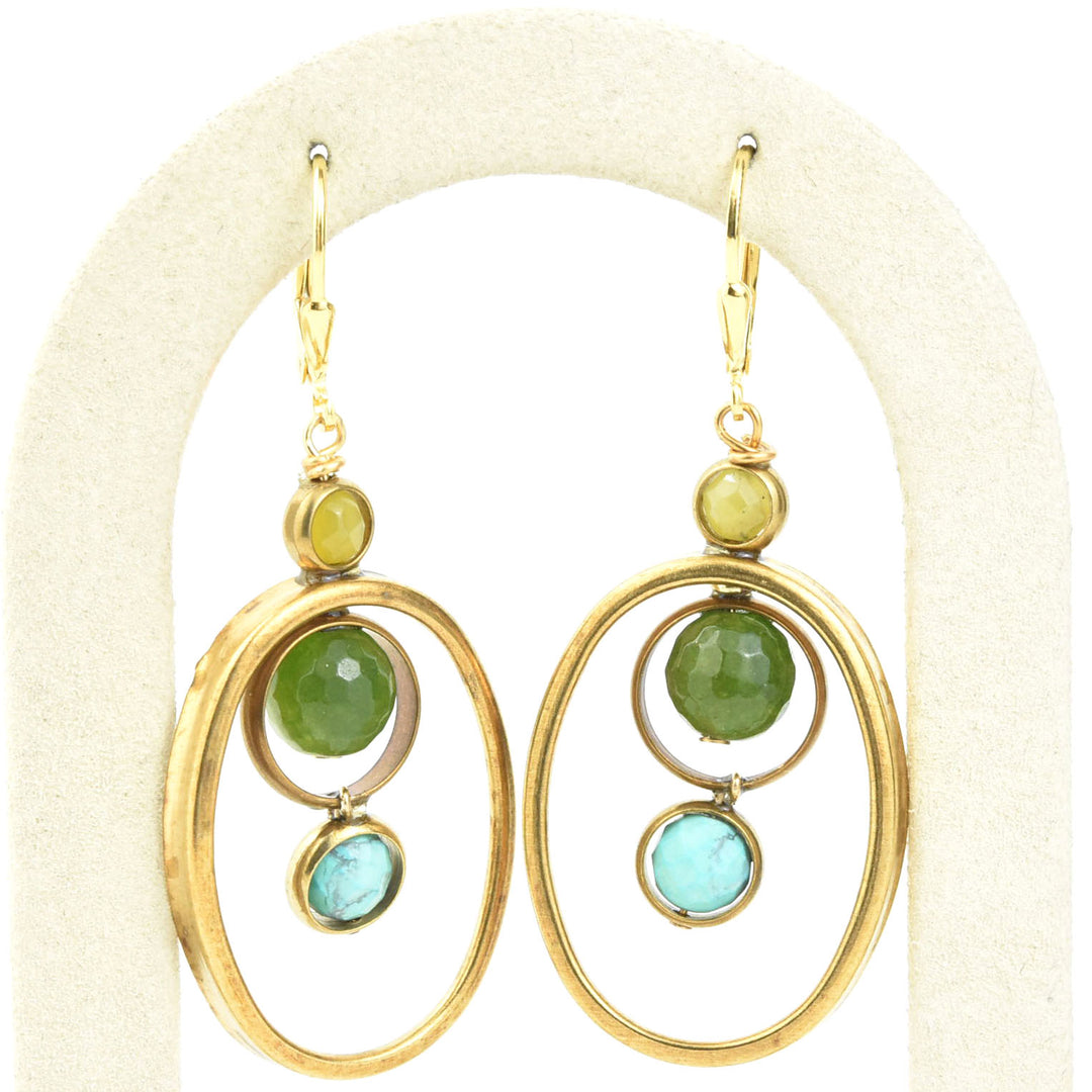 Oval Orbit Earrings - Goldmakers Fine Jewelry