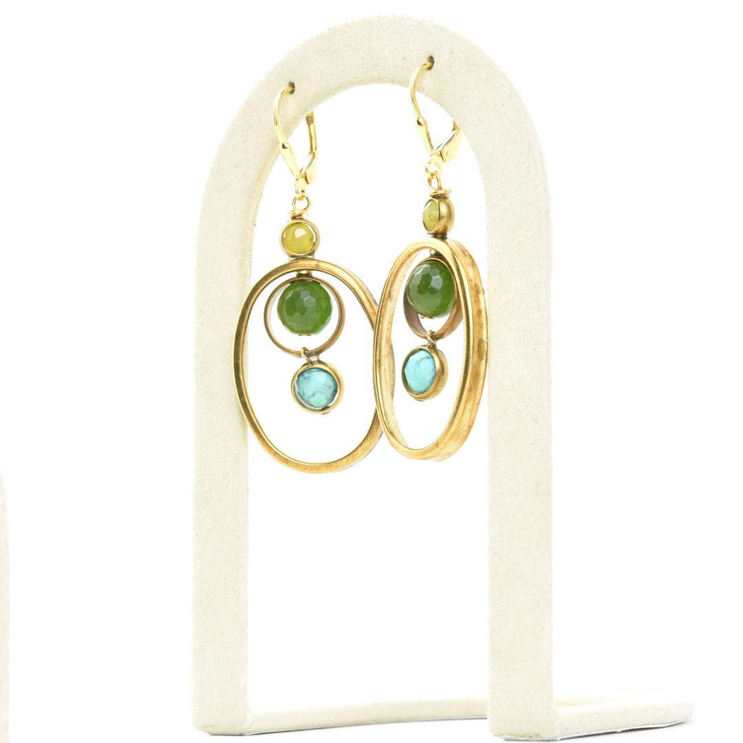 Oval Orbit Earrings - Goldmakers Fine Jewelry