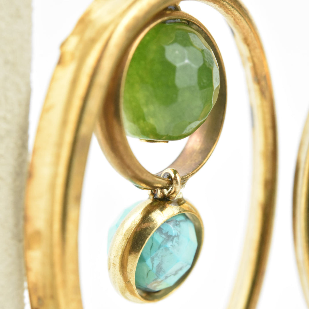 Oval Orbit Earrings - Goldmakers Fine Jewelry