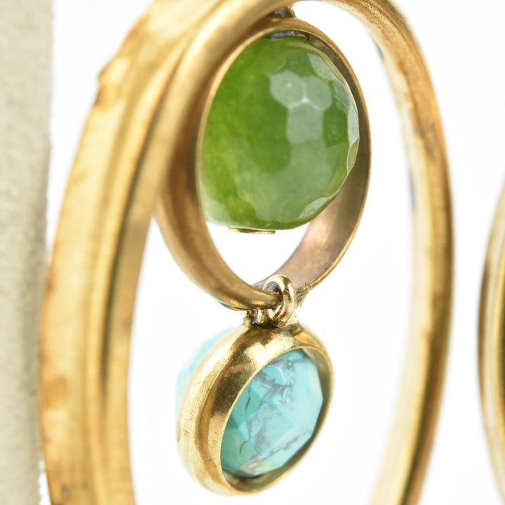 Oval Orbit Earrings - Goldmakers Fine Jewelry