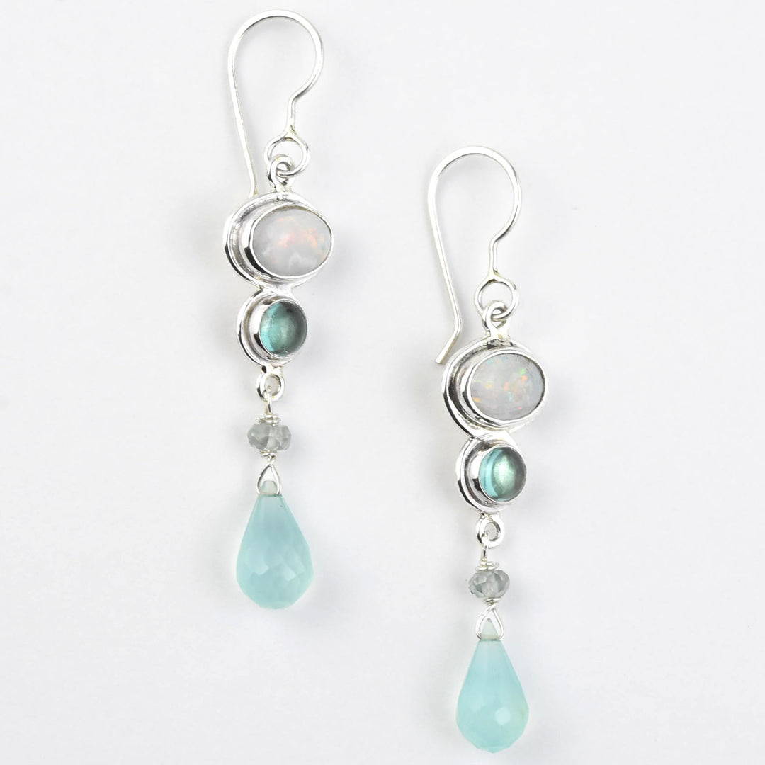 Mintabie Opal Earrings - Goldmakers Fine Jewelry
