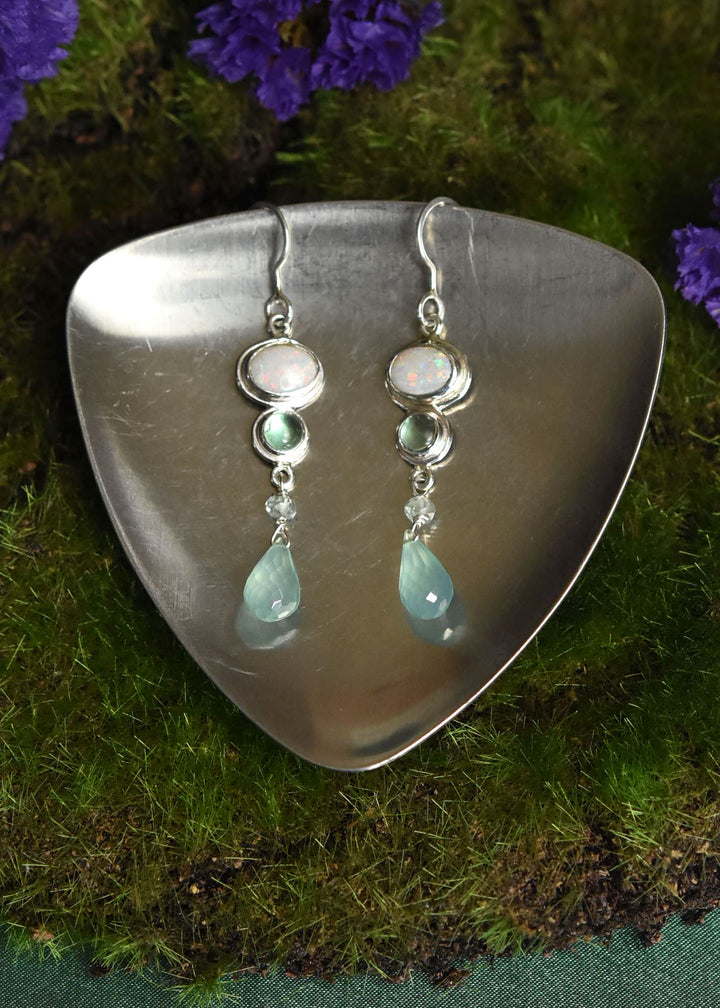 Mintabie Opal Earrings - Goldmakers Fine Jewelry