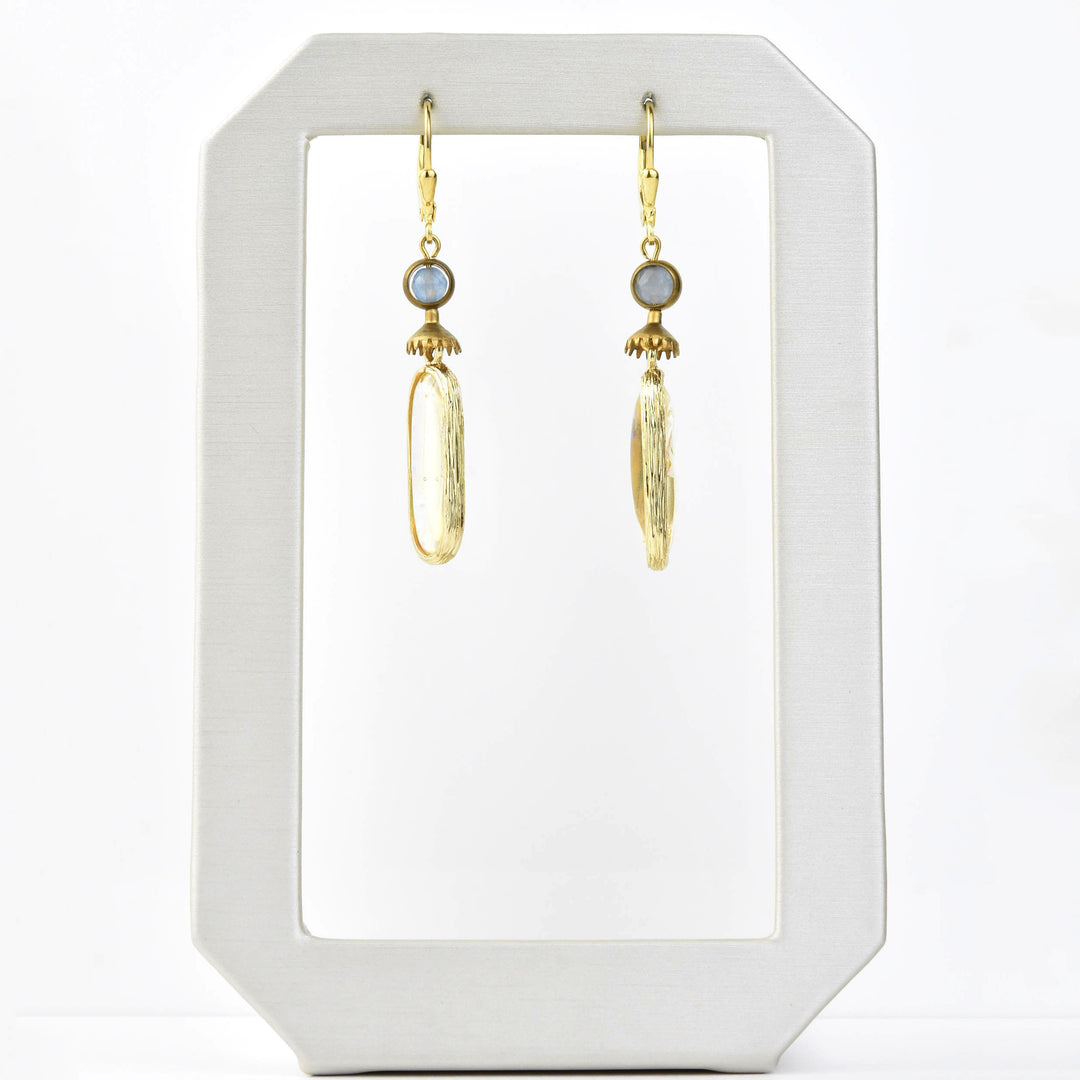 Opalized Art Glass Drops - Goldmakers Fine Jewelry