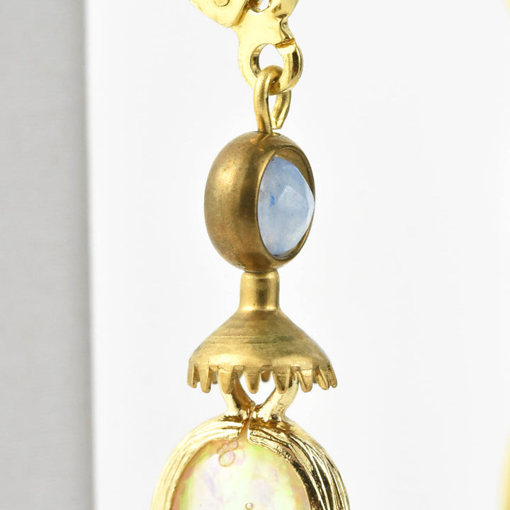 Opalized Art Glass Drops - Goldmakers Fine Jewelry
