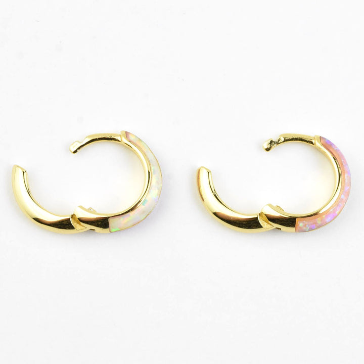 Opal Ombre Deux Huggies - Goldmakers Fine Jewelry