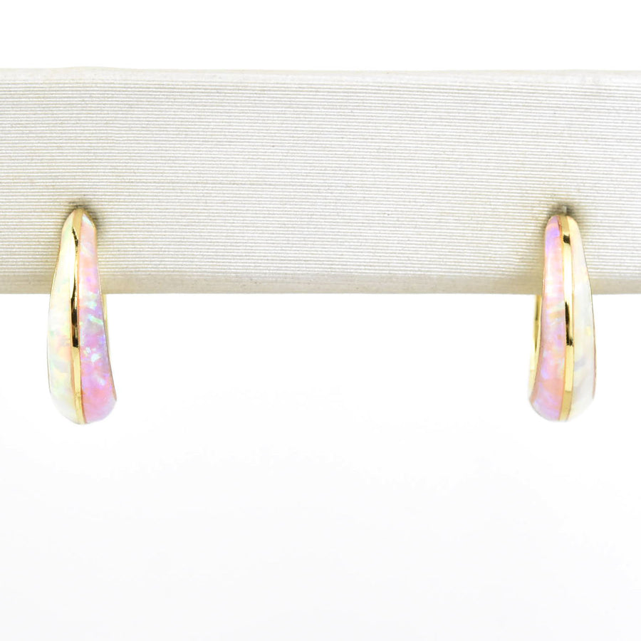 Opal Ombre Deux Huggies - Goldmakers Fine Jewelry