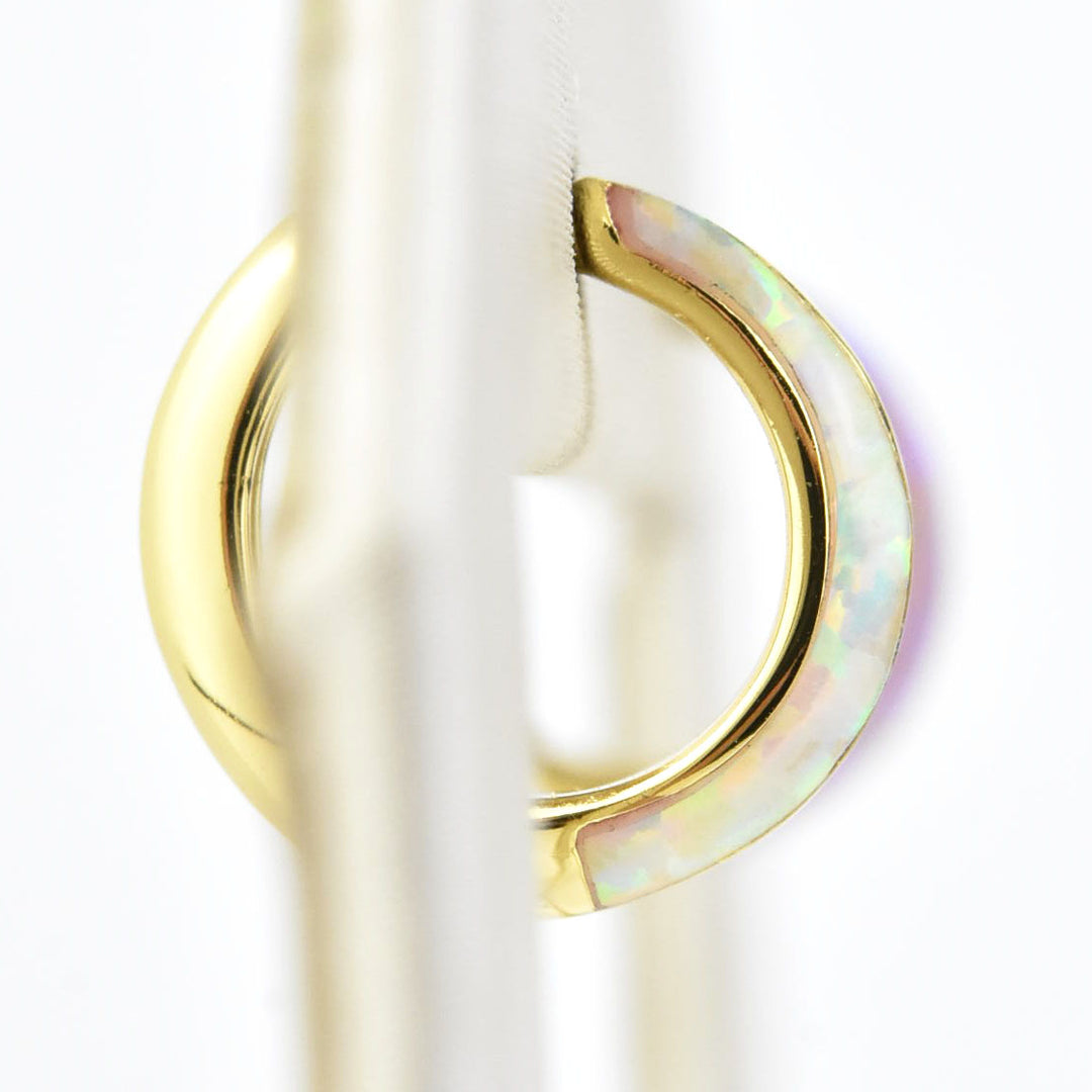 Opal Ombre Deux Huggies - Goldmakers Fine Jewelry